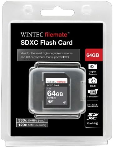 64GB Sınıf 10 SDXC Yüksek Hızlı Hafıza Kartı 50 MB/Sn. Panasonic DMC-FH25 Serisi DMC-FH27 Serisi Kameralar. HD kalitesinde