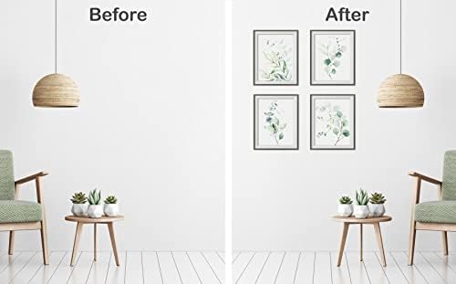 Vivegate ışık botanik bitki Duvar Sanatı baskılar-4 Set bitki Duvar Dekoru Baskılar Çiçek Mutfak Çiçek Yaprakları Duvar Sanatı