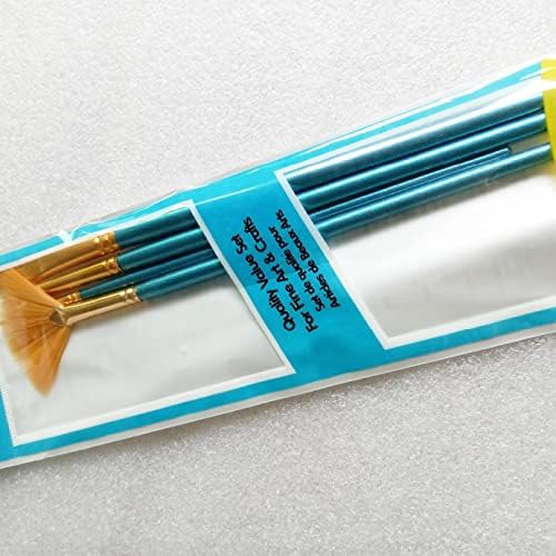4 adet Mavi Çubuk Naylon Saç Boya Fırçası Seti Sivri Ucu Sanatçı Guaj Suluboya Akrilik Boyama Malzemeleri
