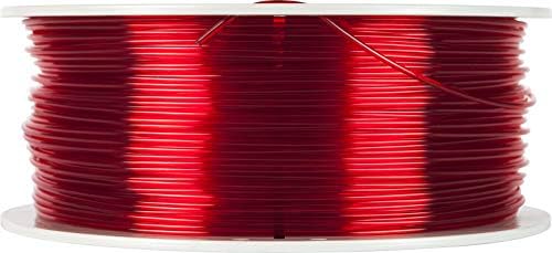 Kelimesi kelimesine 55062 PET - G Filament-2.85 mm 1 kg - Kırmızı Şeffaf