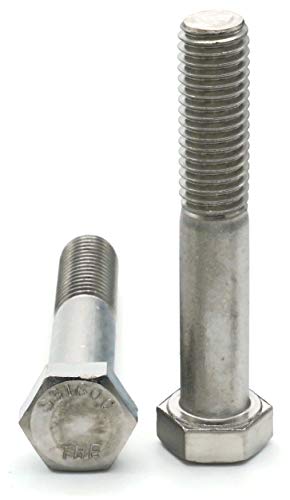 Altıgen Başlı Vidalar 316 Paslanmaz Çelik-3/8-16 x 7-1/2 Kısmi Dişli Adet-100