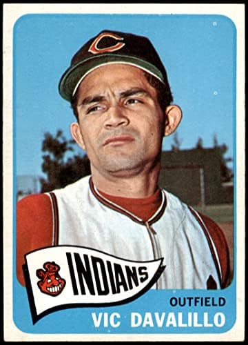 1965 Topps 128 Vic Davalillo Cleveland Kızılderilileri (Beyzbol Kartı) ESKİ + Kızılderililer