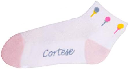 Bayan Atletik Konfor Çorapları Cortese, Tees üzerinde Pastel Golf Topları Tasarlıyor