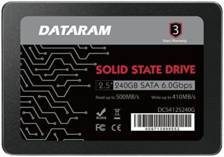 Dataram 240 GB 2.5 SSD Sürücü Katı Hal Sürücü ile Uyumlu ASROCK B150 PRO4/3.1