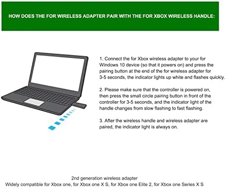 Dpofırs Kablosuz Adaptör Xbox One X S Xbox One Elite 2, Denetleyici Adaptörü Kazanır 10 8.1 8 7, 8 Kablosuz Denetleyici Bağlantıları