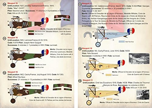 Çıkartma Uçak Fransız Nieuport 10, 11, 16 Uçak 1/72 baskı ÖLÇEĞİ 72-257
