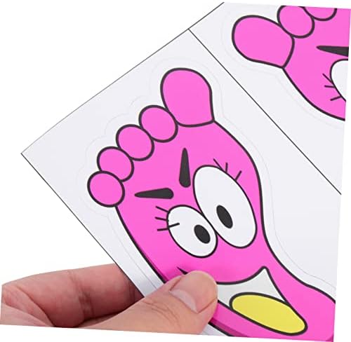 STOBOK 10 Pairs zemin Çıkartmaları Sticker Levhalar Çocuklar için Duvar Sticker Dekor logo çıkartmaları Ayak İzi Çıkartmaları