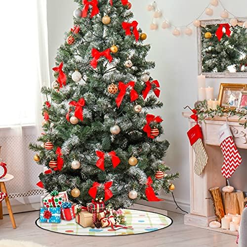 xıgua Noel Ağacı Mat Basit Papatya Suluboya Noel Ağacı Standı Mat Noel Ağacı Etek Noel Tatil Ev Partisi Süslemeleri 28.3