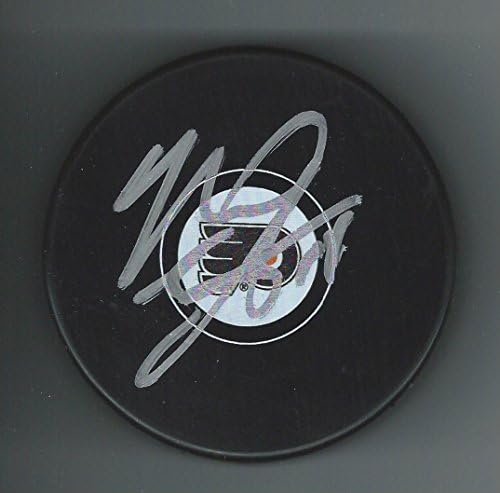 Mark Eaton İmzalı Philadelphia Flyers Diski-İmzalı NHL Diskleri