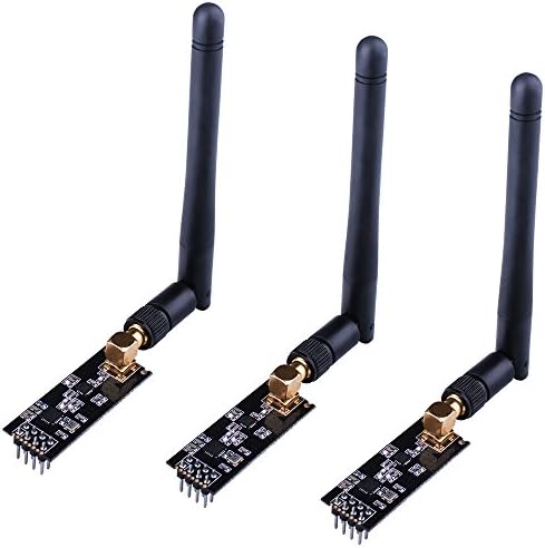 Longruner 3 adet Kablosuz Alıcı Modülü 2.4 G 1100m NRF24L01+PA+LNA Antistatik Köpük ArduinoİDE ile Uyumlu anten LKY67