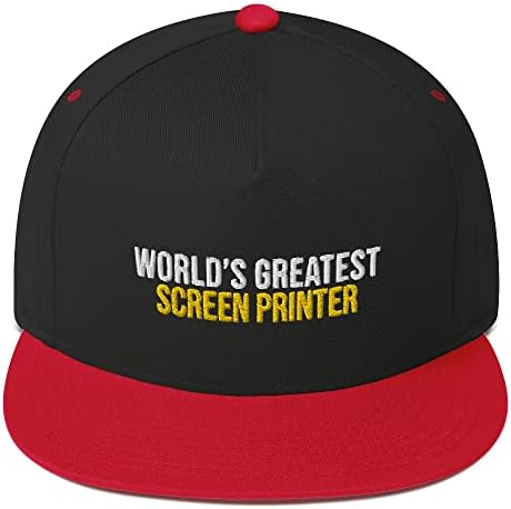Dünyanın En Büyük Ekran Yazıcı Şapkası (işlemeli Düz Fatura Kapağı) Ekran Yazıcı Kıyafetleri