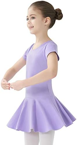 Quedoris Kızlar Klasik Leotard Düz Renk Dans Bale Elbise Çocuk için 3-9 Yıl