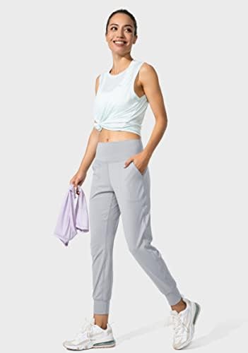 G Kademeli kadın Joggers Yüksek Belli Yoga cepli pantolon Gevşek Tayt Kadınlar için Egzersiz, Atletik, Salon