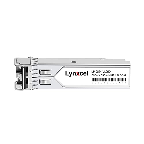Lynxcel 1.25 G 850nm Çok Modlu SFP LC Modülü, 1000Base-SX MMF Fiber Dubleks LC Alıcı-verici, Fiber Anahtar, Medya Dönüştürücü,