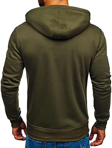 ADSSDQ Kapaklı Uzun Kollu günlük giysi Erkek Kış Ofis Rahat Polyester Kıyafetler Düz Renk Sıcak Kapşonlu Zip Outfit1