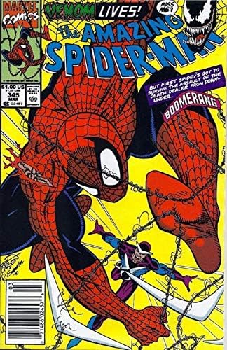 İnanılmaz Örümcek Adam, 345 (Gazete Bayii) VG; Marvel çizgi romanı / Venom Cletus Kasady