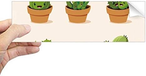 DIYthinker Kaktüs Succulents Saksı Bitki Çizim Dikdörtgen tampon çıkartması Dizüstü Pencere Çıkartması