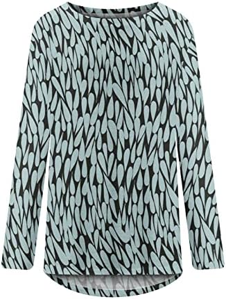 Sonbahar Yaz Bluz Tee Kızlar için Yumuşak Rahat Giysiler Moda Uzun Kollu Pamuklu Ekip Boyun Grafik Salonu Tshirt AB