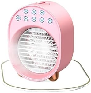 JKYYDS Fan-USB Küçük Fan Masaüstü Mini Klima Ofis Masaüstü Soğutma Fanı Dilsiz Nemlendirme Sprey Öğrenci Yurdu (Renk: Yeşil
