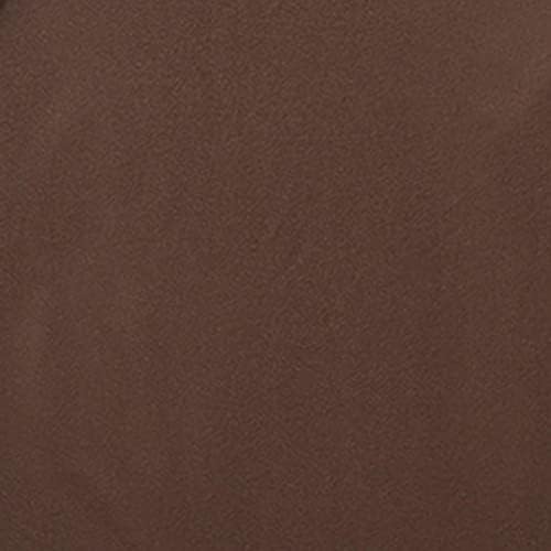 JEKE-DG Rahat Unisex Crewneck Spor Kazak Rahat Düz Renk Pamuk Kazak Gevşek Çok Yönlü Termal Rahat T-Shirt Kahverengi
