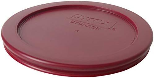 Pyrex 7200-PC Berry Kırmızı Plastik Gıda Saklama Değiştirme Kapakları-ABD'de Üretilen 4'lü Paket