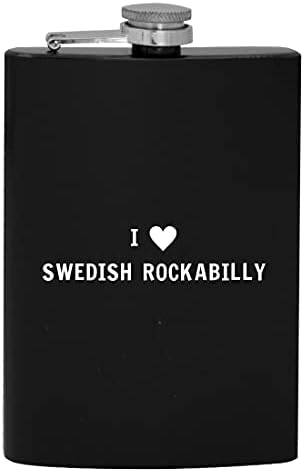 Ben Kalp Aşk İsveç Rockabilly-8 oz Kalça İçme Alkol Şişesi